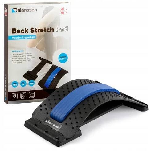 BACK STRETCH PAD ZAŘÍZENÍ PRO CVIČENÍ ZAD SILNÝ MASÁŽNÍ PŘÍSTROJ NA PÁTEŘ
