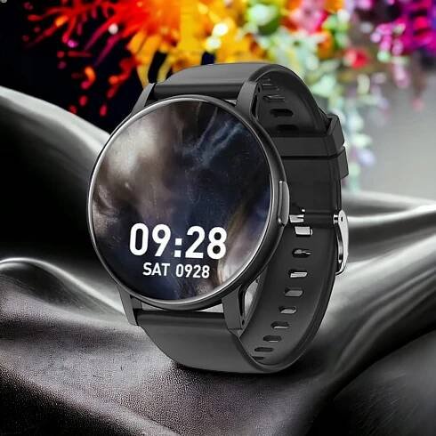 CHYTRÉ HODINKY HODINKY ČERNÉ HOVORY SPORT SMART WATCH DÁMSKÉ A PÁNSKÉ PRO Barva černá