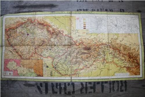 Mapa převálečného Československa (1934)