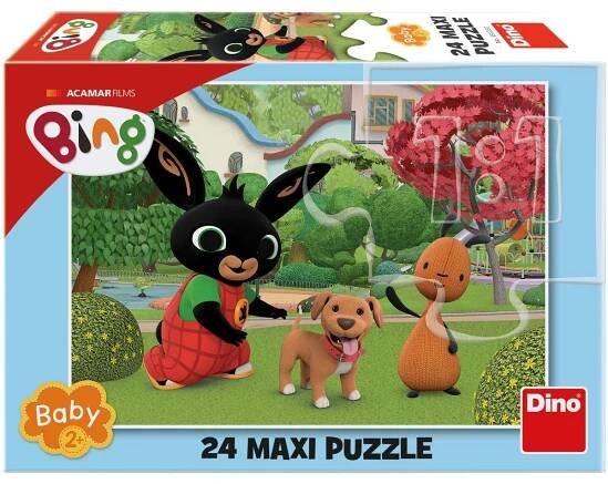 Dino Puzzle maxi Bing s pejskem 24 dílků