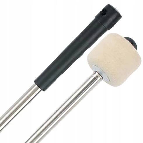 Palička na pochodový buben kovová plstěná pěchovadlo 32 cm Kera Audio B20