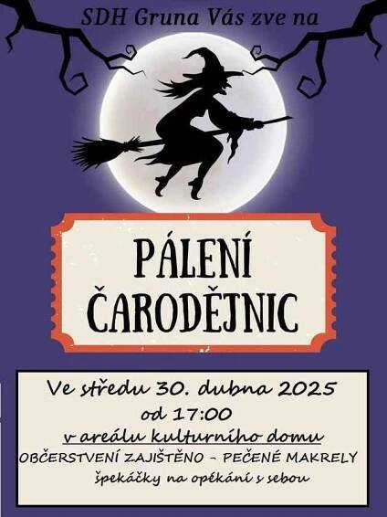 Pálení čarodějnic - SDH Gruna 