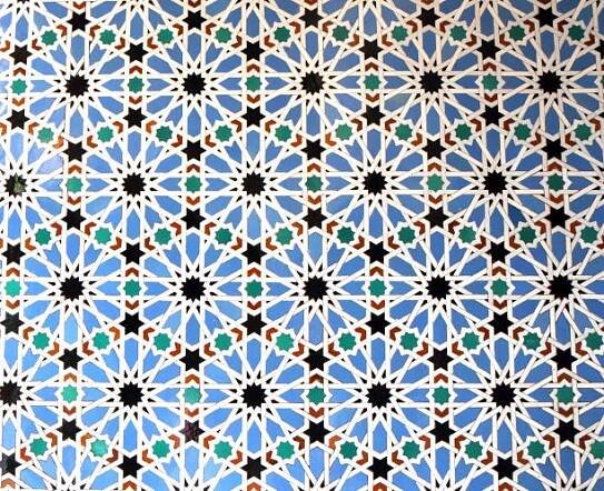 zellige tiles, patio de las doncellas, skutečný alcázar, sevilla, španělsko - alcázar v seville - stock snímky, obrázky a fotky