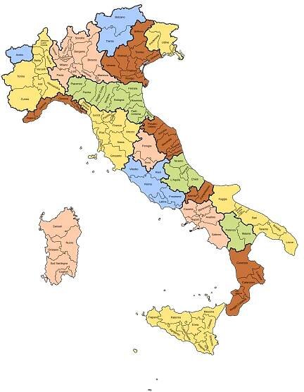 Regions of Italy - Wikipedia