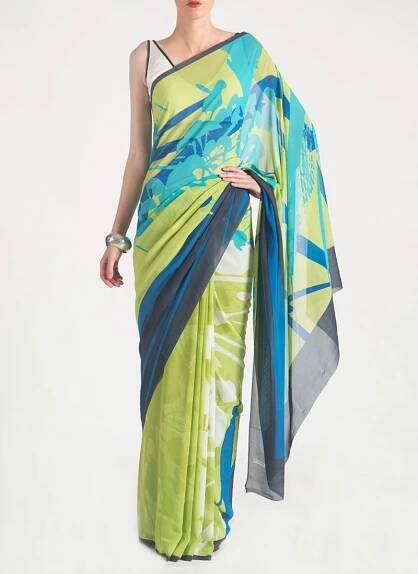 New Satya Paul Best Indian Designer Saree Collection for Women 2015-2016 (12)