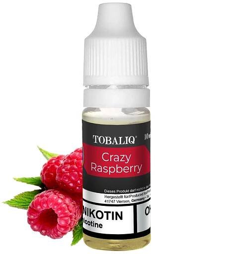 TOBALIQ E-Liquid Crazy Raspberry 0mg Nikotin–10ml,...
