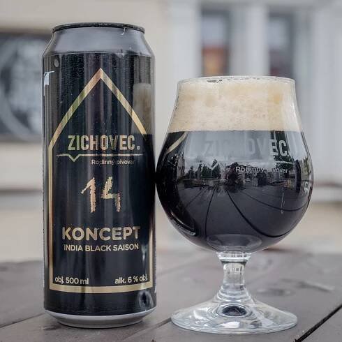 Koncept India Black Saison » hoppy dark saison » Pivovar Zichovec
