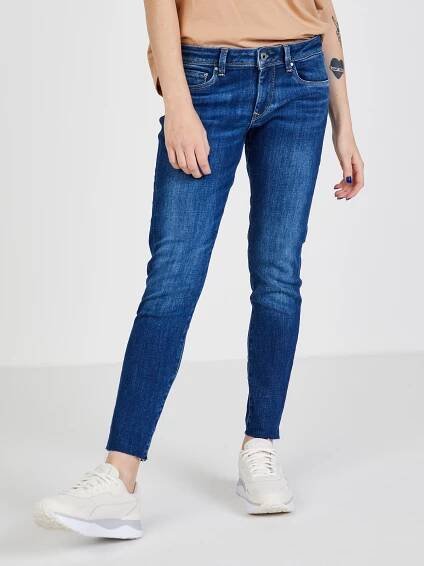 Tmavě modré dámské slim fit džíny Pepe Jeans Lola - Dámské