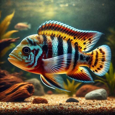 Pelvicachromis pulcher Fialový cichlid