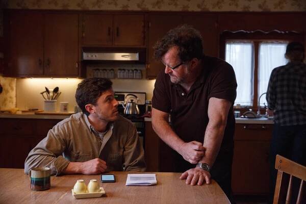 Místo u moře - Z natáčení - Casey Affleck, Kenneth Lonergan