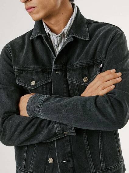 Pepe Jeans Přechodná bunda – černá