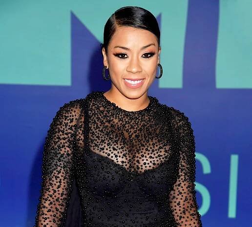 Keyshia Cole attends the 2017 MTV Video Music Awards at The Forum in Inglewood, California.