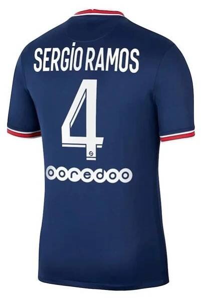 Paris20Saint20Germain20PSG20Sergio20Ramos20420Home20Jersey202021-2022