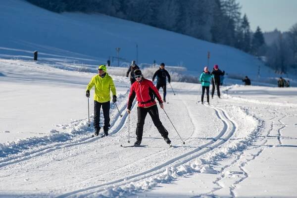 Běžkaři obsadili Velké Karlovice. Sněhová nadílka vytvořila skvělé podmínky