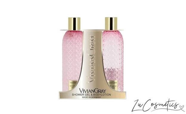 SET Sprchový gel a Tělové mléko Vivian Gray GEMSTONE Bílé pižmo a Ananas 2x300ml - Lucosmetics.cz