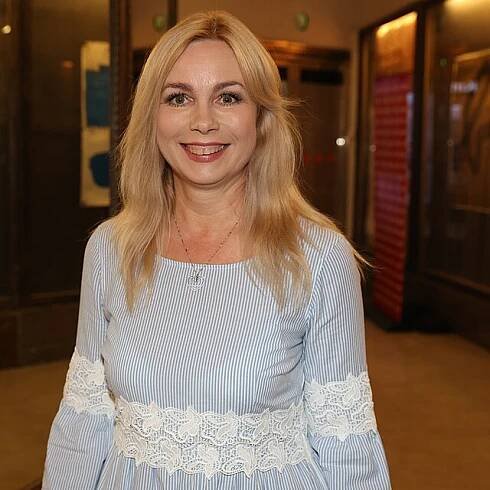 Jaroslava Stránská na tiskové konferenci k seriálu Policie Modrava jen zářila.