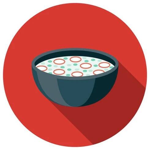 ikona ruského jídla okroshka - kvas stock ilustrace