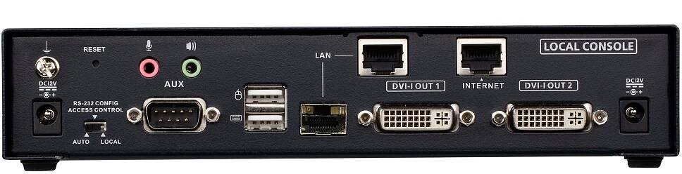 KVM KVM Extenders KE6940AiT DVI-I Dual Display KVM over IP Transmitter with Internet Access, Aten KE6940AiT - KVM-Switch