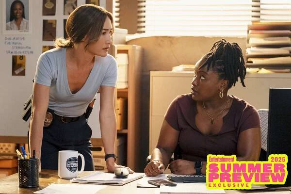Maggie Q as Renée Ballard and Courtney Taylor as Zamira Parker on 'Ballard'