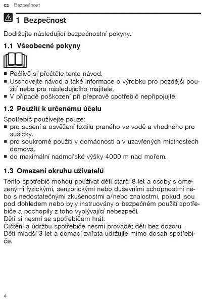 Návod k obsluze a pokyny k instalaci BOSCH WQG233D0CS - Zbozi.cz
