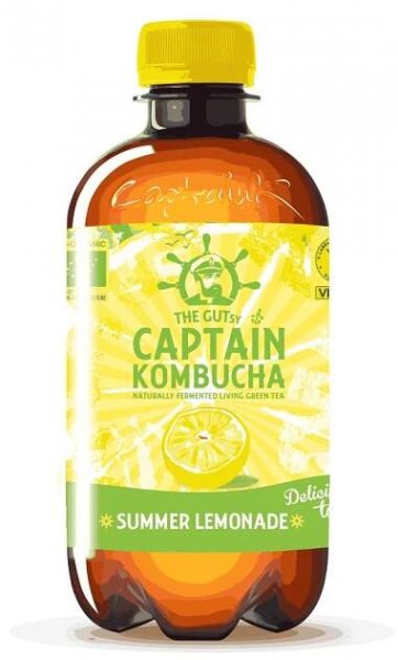 Captain Kombucha summer lemonade, 400 ml
