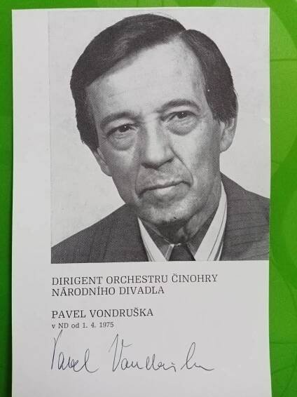 Autogram Pavel VONDRUŠKA ... Marečku podejte mi pero,  Vrchní prchni - Ostatní sběratelské předměty
