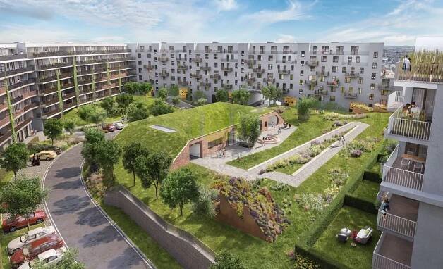 Pronájem novostavby bytu 2+kk 62m2 + lodžie 17m2 v novostavbě, Bydlení Šantova, Olomouc