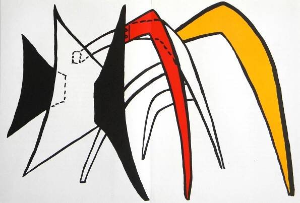 "Stabiles Suite VI" Lithograph in Colors, c.1963, Edition:Limited, Unsigned, 15x22" $395-