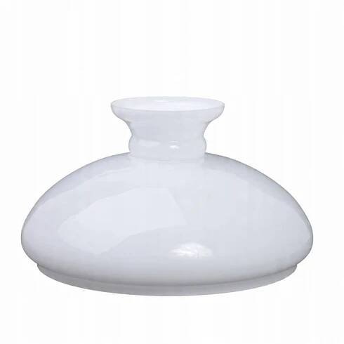 Petrolejová lampa skleněná bílá lesklá 618 aladin otw. 32,5 cm