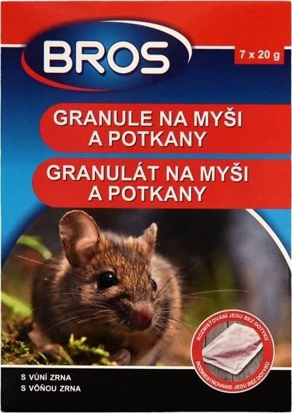 BROS granulát na myši a potkany 140g od 37 Kč