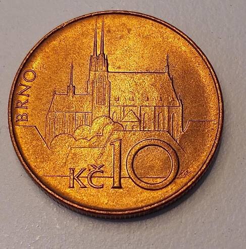Mince 10,- Kč rok 1993