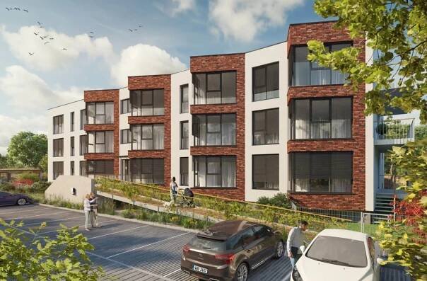 V Hradci se staví rezidence M-garden. Navazuje na Farářství ~ HKCITY