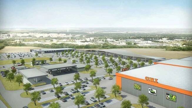 Nové obchodní centrum nabídne hobby market, prodejnu nábytku i myčku