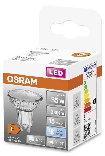 LEDVANCE Star GU10 2,6W 230V 230lm 4000K