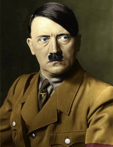 Adolf Hitler (20. dubna 1889 Braunau am Inn – 30. dubna 1945 Berlín) byl německý nacistický politik rakouského původu, od roku 1933 do své smrti kancléř a diktátor nacistického Německa. Jako takzvaný Vůdce (německy Führer) byl odpovědný za zločiny nacistického režimu, zejména za vyvražďování Židů, Romů, Poláků a dalších Slovanů, a postižených. Jen při holocaustu bylo zavražděno na šest miliónů Židů. Agresivní politikou zprvu dosahoval územní zisky a ústupky jiných států, roku 1939 však napadením Polska vyvolal druhou světovou válku, která si jen v Evropě vyžádala přes 40 miliónů lidských životů. Ve válce Německo nakonec utrpělo drtivou porážku. ▬ Hitler pocházel z rodiny rakouského celního úředníka. Toužil stát se umělcem, pro nedostatek výtvarného talentu však nebyl přijat na uměleckou školu. Po smrti rodičů se protloukal ve Vídni jako nezaměstnaný bez domova. V té době se utvrdil ve svých nacionalistických, rasistických a antisemitských názorech a začal se zajímat o politiku.