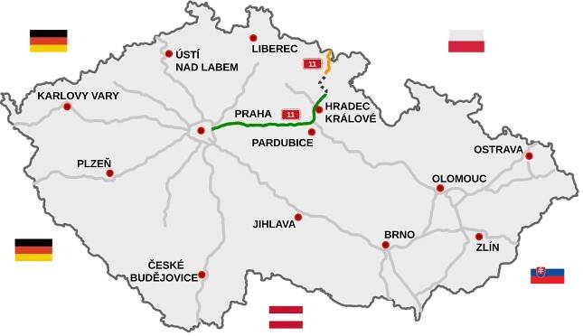 Dálnice D11: Historie verzí – Wikipedie