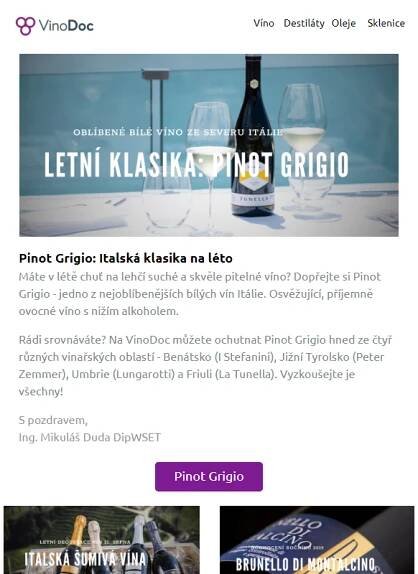 _ Pinot Grigio: Italská letní klasika ll _ Snový ročník pro Brunello di Montalcino