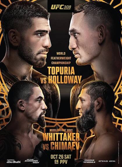 UFC 308: Ilia Topuria vs. Max Holloway: - Fight Card, Betting Odds, Start Time 2