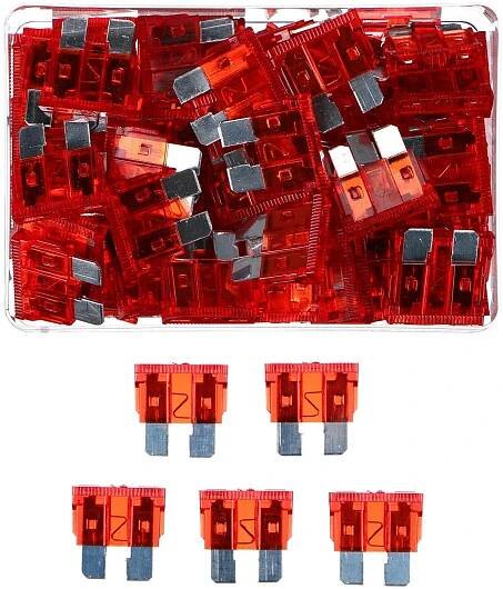 Sixtol Sada nožových automobilových pojistek Mechanic Fuse Set 10A, 100 ks