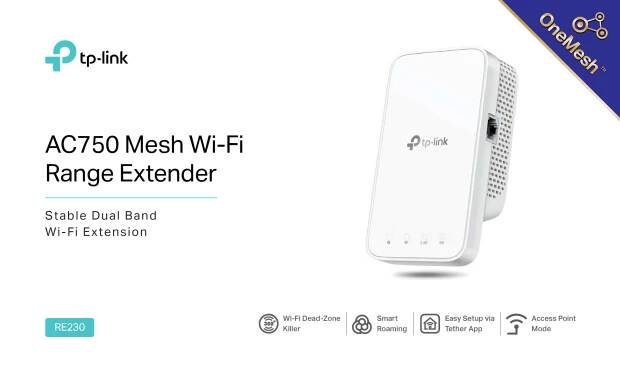 Uživatelská příručka TP-Link AC750 Mesh Wi-Fi Range Extender