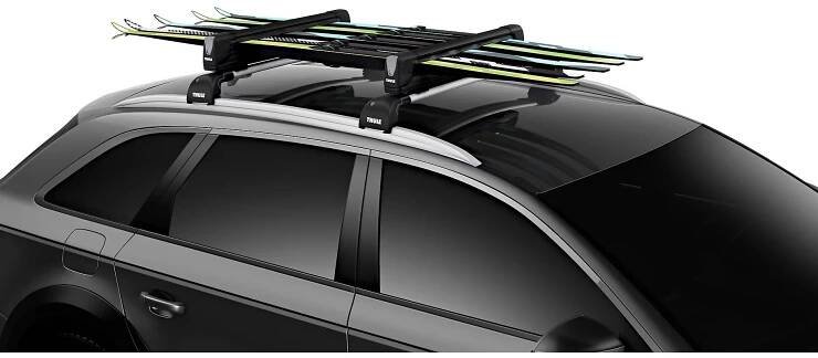 Střešní nosič lyží a snowboardů Thule SnowPack Extender na 5 párů l...