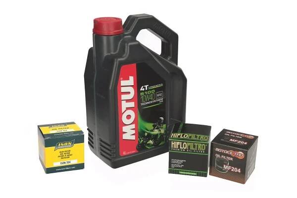 Motul 5100 4T 10W40 Polosyntetický motorový olej 4l + olejový filtr