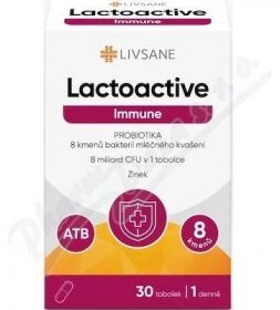 LIVSANE Lactoactive Immune PROBIOTIKA se Zn 30 kapslí