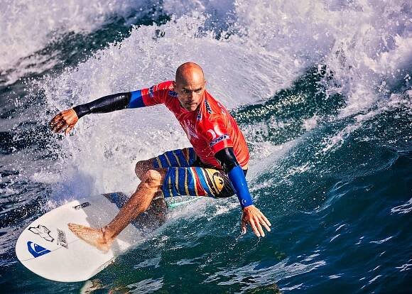 a photo of kelly slater surfing at the us open of surf huntington beach 2012-pro-surf-photography-california-surf-pro-surfer-estepworks