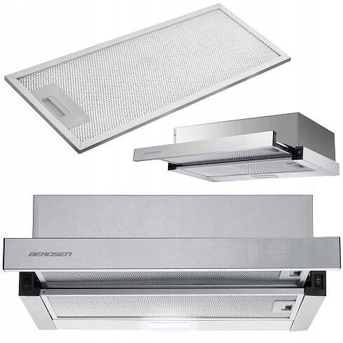 Teleskopický kuchyňský odsavač par Berdsen BT-229 INOX