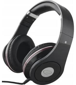Esperanza EH141K Renell černá / stereo sluchátka / 6.3 mm jack / skládací / ovládání hlasitosti / 5 m