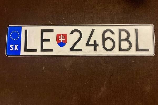 Stará slovenská SPZ LE