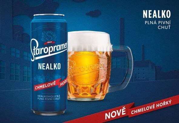 Staropramen nealkoholické pivo 4×0,5 l
