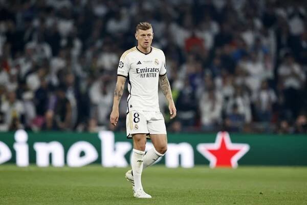 Toni Kroos z Realu Madrid během finále Ligy mistrů UEFA