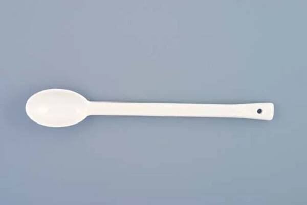Bohemia White, lžička, bílá, 14,5 cm, český porcelán, Dubí